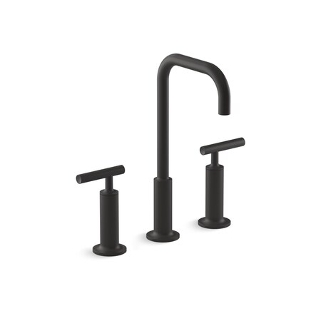 Kohler 10 in, 11 in, 12 in, 13 in, 14 in, 15 in, 16 in, 8 in, 9 in Mount, 3 Hole Bathroom Faucet 14408-4-BL